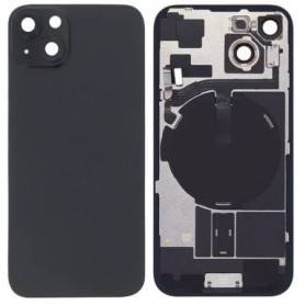Vitre Arrière Noire iPhone 15 Plus - Plaque Métal - NFC - Magsafe - Nappe Flash