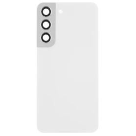 Vitre Arrière Blanche Samsung S22 (S901B) avec Lentille Caméra
