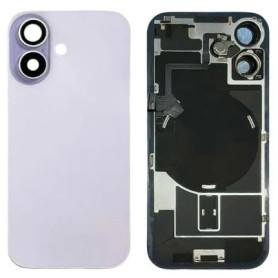 Vitre Arrière Violette iPhone 17 Avec Plaque Métal - NFC - Magsafe - Nappe Flash