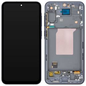 Ecran Noir/Bleu Navy A55 5G (A556B) Oled Samsung Avec Chassis