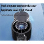 Ventilateur Portable Noir et Transparent Recheargable 3000 mAh Ice