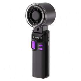 Ventilateur Portable Noire 3600 mAh Multi Direction avec Brumisateur Intégré