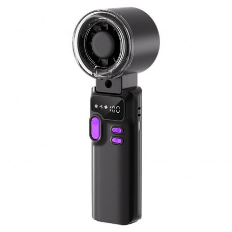 Ventilateur Portable Noire 3600 mAh Multi Direction avec Brumisateur Intégré