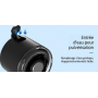 Ventilateur Portable Noire 3600 mAh Multi Direction avec Brumisateur Intégré