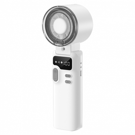Ventilateur Portable Blanc 3600 mAh Multi Direction avec Brumisateur Intégré