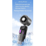 Ventilateur Portable Blanc 3600 mAh Multi Direction avec Brumisateur Intégré
