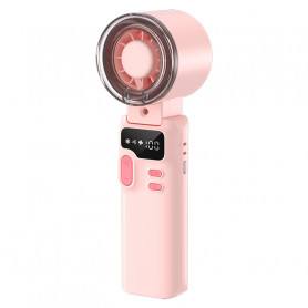 Ventilateur Portable Rose 3600 mAh Multi Direction avec Brumisateur Intégré