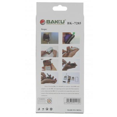 Pack Outil BK-7285 - Cruciforme, Extracteur Carte Sim, 2 Pincettes de  Précision - MYPART