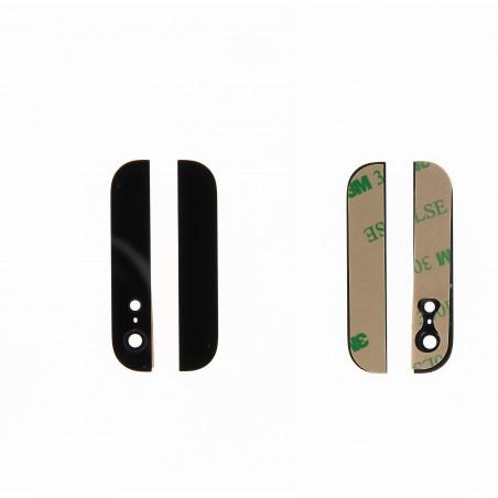 Vitre arriere superieure et inferieure noire iPhone 5
