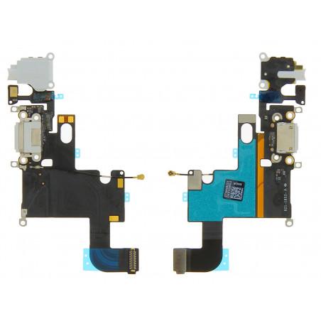 Nappe prise jack + connecteur de charge blanc iPhone 6