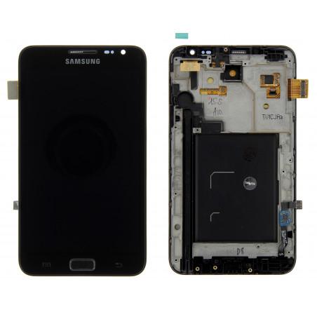 Ecran lcd + tactile complet + chassis noir Samsung - N7000