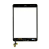 Vitre tactile noire prémontée avec bouton home, support caméra et adhésif iPad 