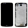 Ecran LG K10 complet avec chassis noir - K10