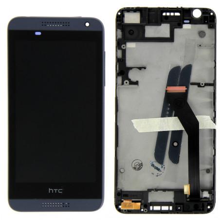 Ecran HTC Desire 610 complet avec chassis bleu