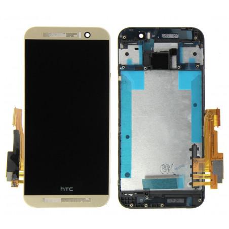 Ecran HTC One M9 complet avec chassis or
