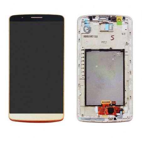 Ecran LG G3 complet avec chassis or- D855