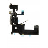 Nappe connecteur charge noire + antenne GSM + prise jack iPhone 5