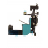 Nappe connecteur charge noire + antenne GSM + prise jack iPhone 5