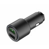 Chargeur allume-cigare métal USB 4.8A Noir - 2 Ports - PD-QC3.0 - Safari QC