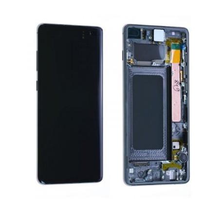 Ecran complet noir - chassis origine Samsung S10 + SM-G975F - GH82-18849A