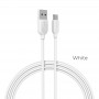 Borofone Câble Blanc BX14 Type C 1 m Charge/ Sync 2.4A