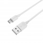 Borofone Câble Blanc BX14 Micro USB 2 m Charge/ Sync 2.4A