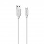 Borofone Câble Blanc BX14 Lightning 3 m Charge/ Sync 2.4A