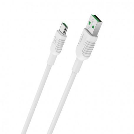 Borofone Câble Blanc BX 33 Type C 1,2 m Charge Rapide / Sync 5A