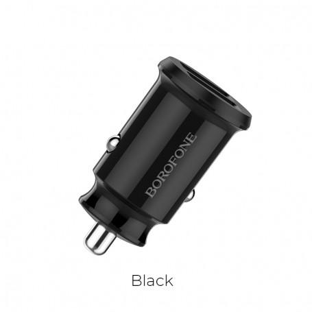 Borofone BZ8 Noir Chargeur Allume-Cigare 4.8A - 2 Ports USB