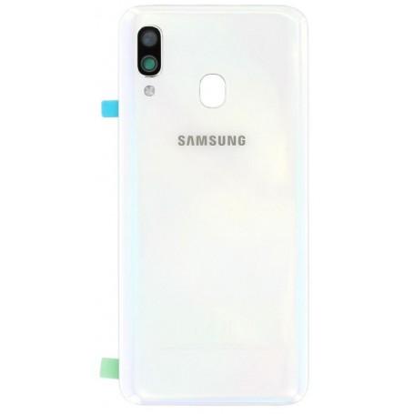 Vitre arrière blanche A40 (A405F) Service Pack Samsung GH82-19406B
