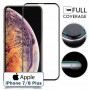 Protection antichoc verre trempé iPhone 7/8 Plus contour noir