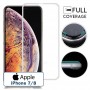 Protection antichoc verre trempé iPhone 7 / 8 contour blanc