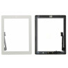 Vitre tactile blanche prémontée avec bouton home, support caméra et adhésif iPa