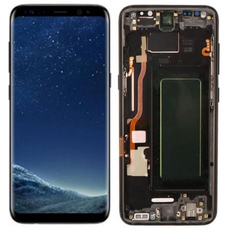Ecran Noir S8 (G950F) Oled Avec Chassis Samsung Gamme Ori Refurbee