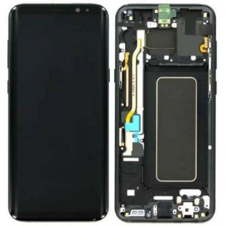 Ecran Noir S9 (G960F) Oled Avec Chassis Samsung Gamme Ori Refurbee