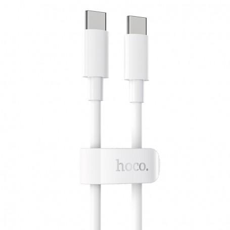 Hoco Câble Blanc X51 Type C Vers Type C 1m Mâle/Mâle Charge/Sync