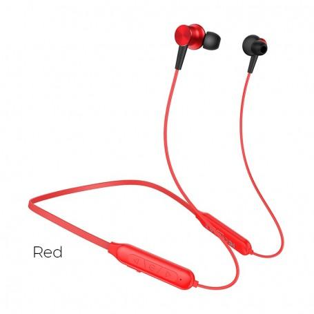 Borofone BE29 Ecouteur Intra Bluetooth Sport Rouge Avec Microphone