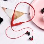 Borofone BE29 Ecouteur Intra Bluetooth Sport Rouge Avec Microphone