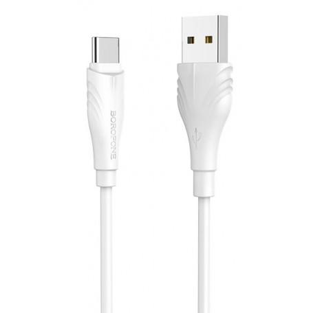 Borofone Câble Blanc BX18 Type C 3 m Charge/ Sync 2A