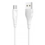 Borofone Câble Blanc BX18 Type C 3 m Charge/ Sync 2A