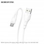Borofone Câble Blanc BX18 Type C 3 m Charge/ Sync 2A