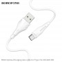 Borofone Câble Blanc BX18 Type C 3 m Charge/ Sync 2A