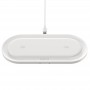 Borofone BQ7 Prominent Double Chargeur Blanc Sans Fil 10W Qi