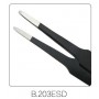Best Pince de Précision Droite Noire Bout Plat 120 mm (B-203-ESD)