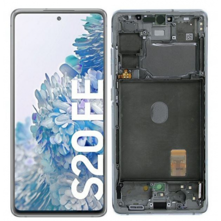 Ecran Blanc S20 FE 4G/5G (G780F/G781F) Service Pack Samsung GH82-24219B/24214B
