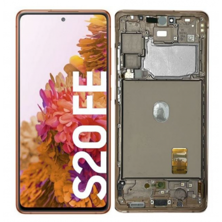 Ecran Orange S20 FE 4G/5G (G780F/G781F) Service Pack Samsung GH82-24220F/ 24219F