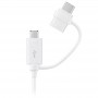 Samsung Cable Combo Original Type C-Micro USB 1.5M EP-DG930DWEGWW Avec Packaging