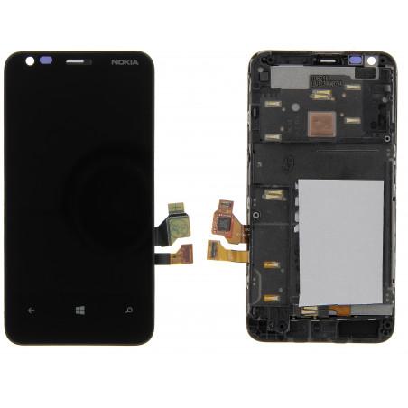Vitre tactile + écran LCD prémonté avec chassis pour NOKIA Lumia 620