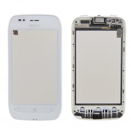 Vitre blanche avec frame pour NOKIA Lumia 710